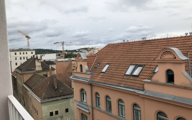 Některé byty mají výhled do ulice Bratislavská