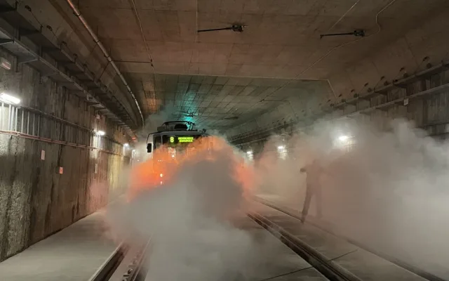 V Brně ví co dělat, když v nejdelším tramvajovém tunelu hoří šalina
