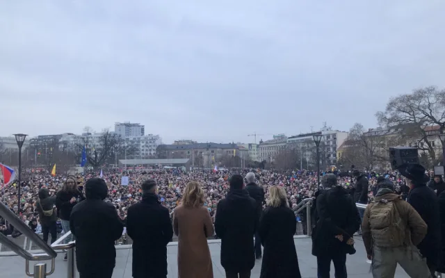 Dav v Brně vítal generála Pavla. Nenechte se zastrašit, vyzval generál