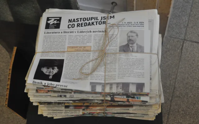 V Brně vzpomínají na prvorepublikové novináře. Vystavují o historii Lidových novin