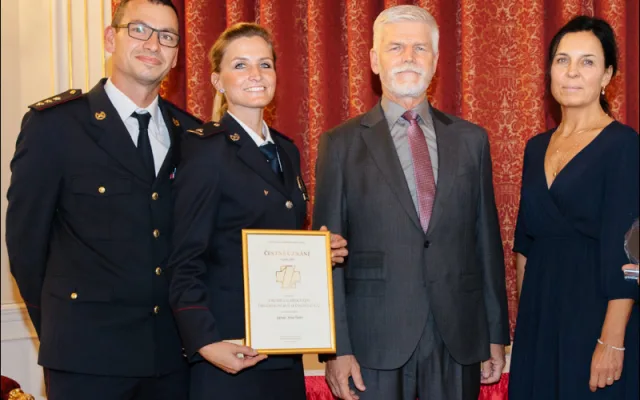 Policistku Obvodního oddělení ocenil prezident České republiky