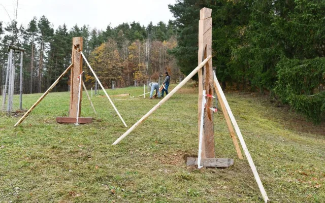 Do Blanska se vrátily pokácené akáty. Tamní umělec z nich vyrobil sochy