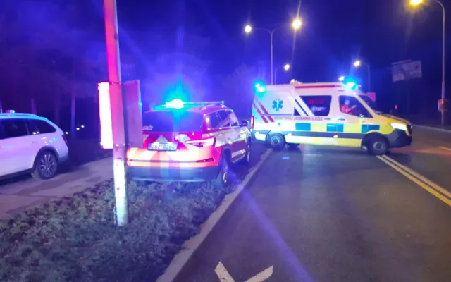 U brněnského krematoria se srazily šaliny. Devět lidí se zranilo