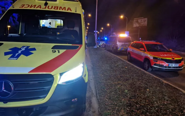 U brněnského krematoria se srazily šaliny. Devět lidí se zranilo