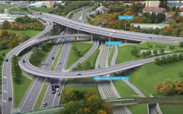 VIZUALIZACE: Silničáři naplánovali část velkého městského okruhu. Svede dopravu z obydlených částí