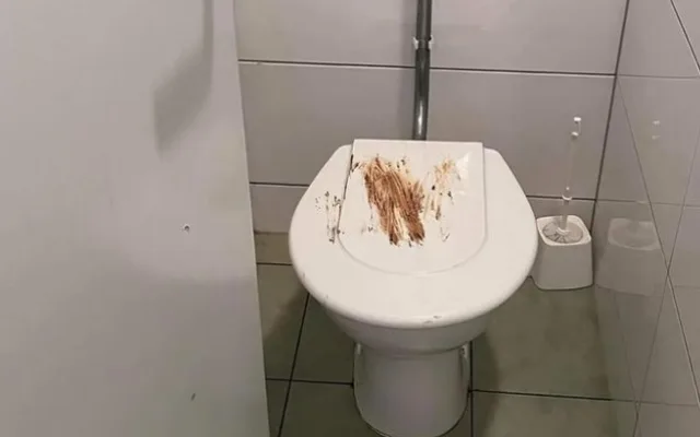 Na brněnském gymnáziu řádí Záchodový fantom. Toalety od fekálií prezentuje jako umělecká díla