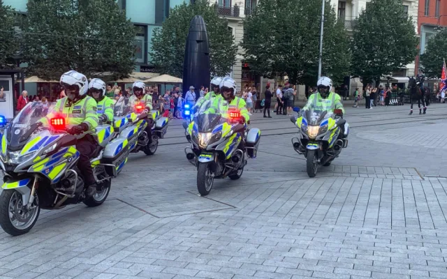 VIDEO: Do centra Brna dorazily desítky policistů na koních. Předvedou své dovednosti