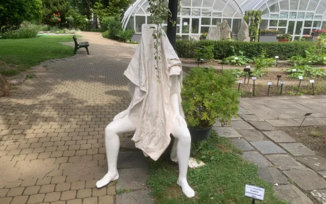 Peřina, potápěč nebo těstovina. V brněnské botanické zahradě vystavují sochy studenti umění
