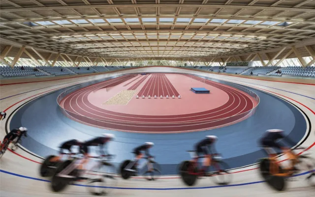 Nová hala pro dráhové cyklisty a atlety v Brně bude vypadat jako dřevěný pavilon