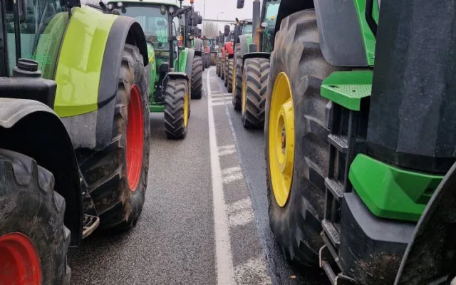 Na přechodu v Hodoníně protestovali zemědělci z Česka, Slovenska, Maďarska i Rakouska