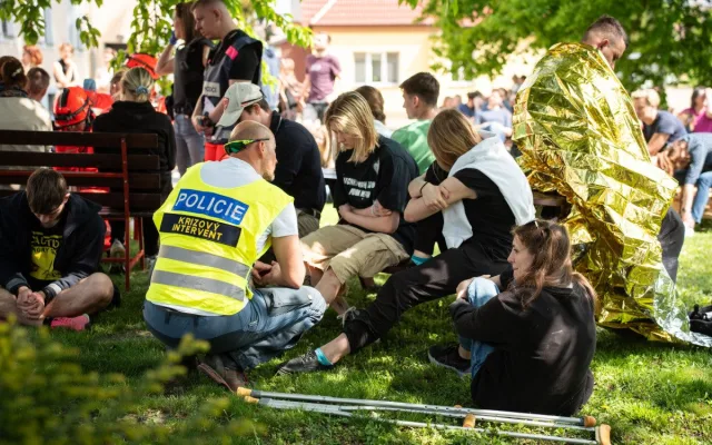 Na fakultu v Lednici vtrhl útočník. Záchranné složky tam trénovaly zásah