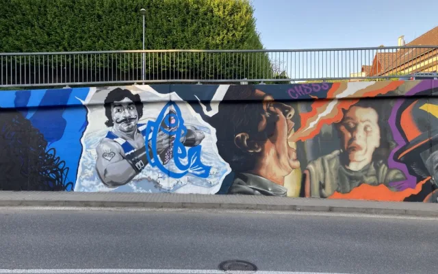 Severozápad Brna zdobí nová pocta Jiřímu Pechovi. Graffiti oživili původní autoři