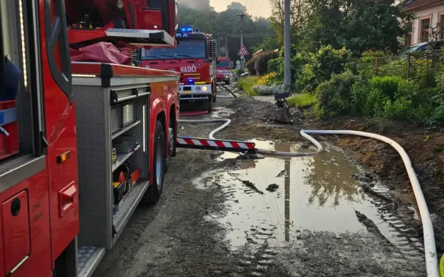 V Černé Hoře na Blanensku shořel rodinný dům, nikdo nepřišel k úhoně