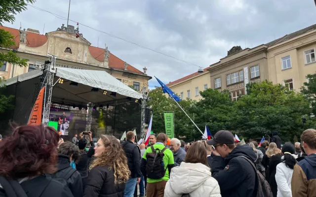 Musíme zůstat součástí západu, vzkázal premiér Brňanům. Nutellová lež, řvali odpůrci