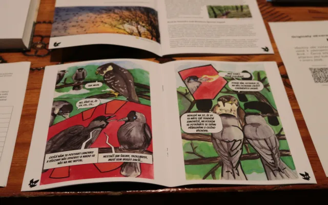 Ochránci přírody pokřtili komiks o brněnské lanovce, chystají havraní hlídku
