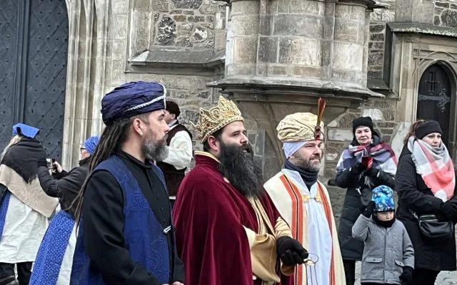 Brňané oslavovali Tři krále. Kašpar, Melichar a Baltazar s velbloudy prošli městem