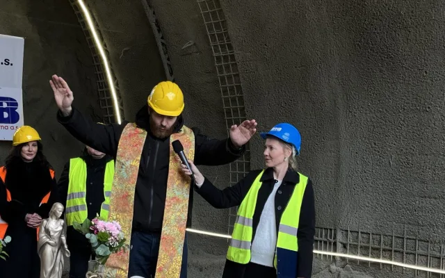 Budoucí tunel na Kamechy má patronku. Svatá Barbora ochrání dělníky na stavbě