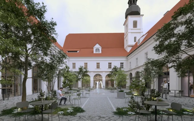 VIZUALIZACE: Brněnský klášter voršilek se promění k nepoznání, vzniknou obchody i zahrada