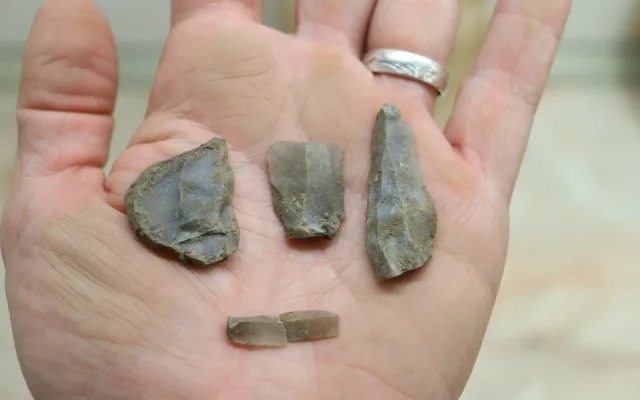 Při stavbě tramvajové trati na Kamechy našli archeologové pravěkou jámu