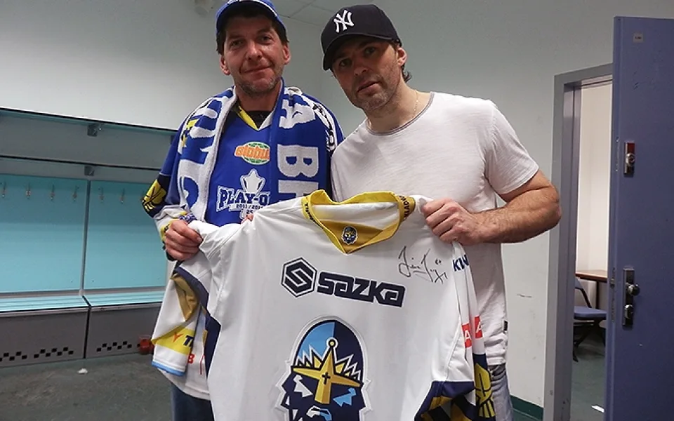 Podepsaný dres Jaromíra Jágra