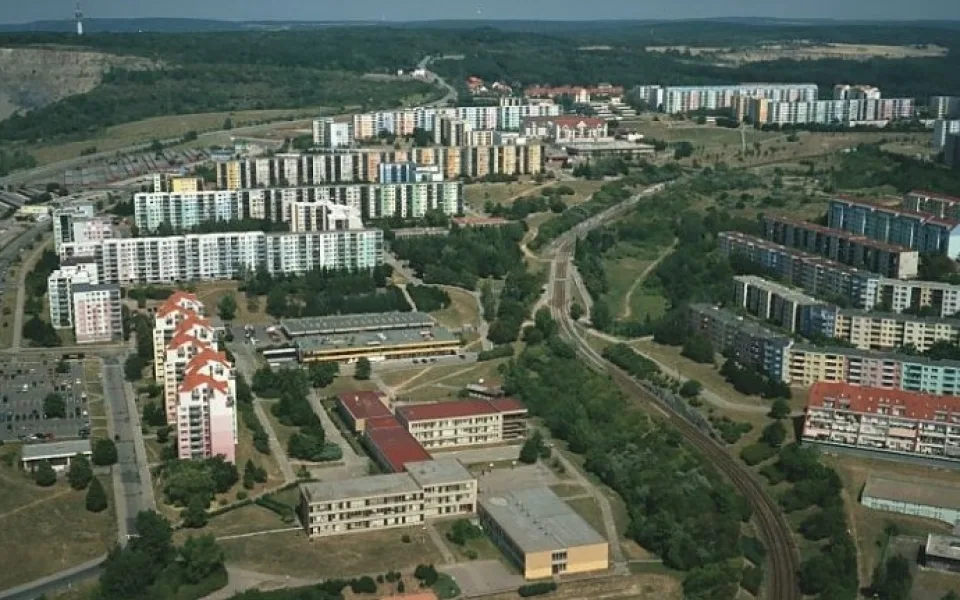 Letecký snímek Líšně