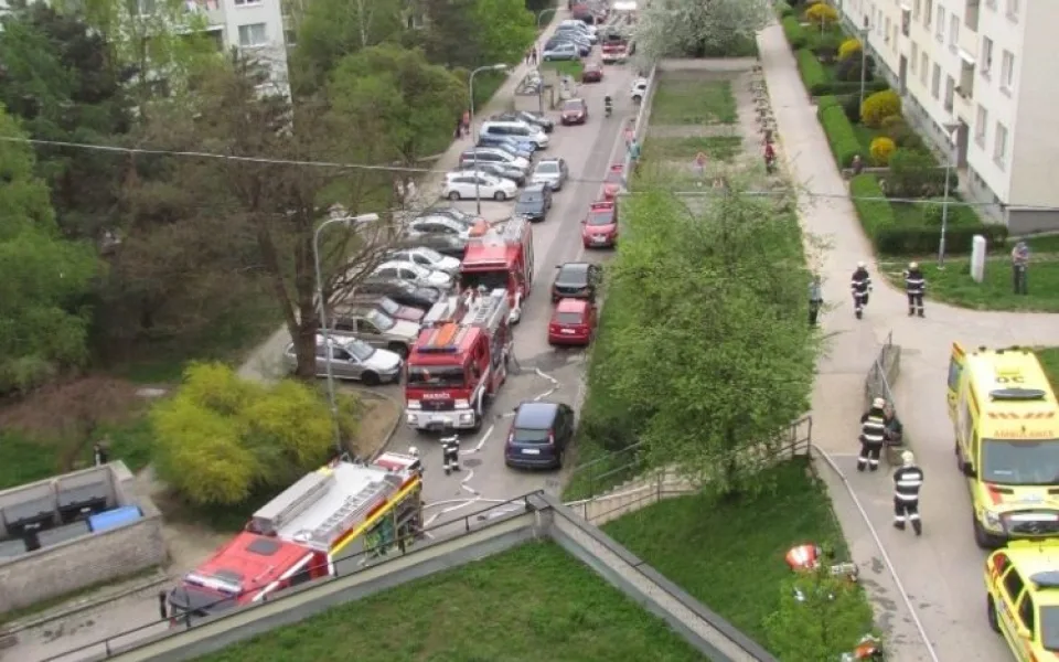 V Kohoutovicích vyhořel v panelovém domě byt