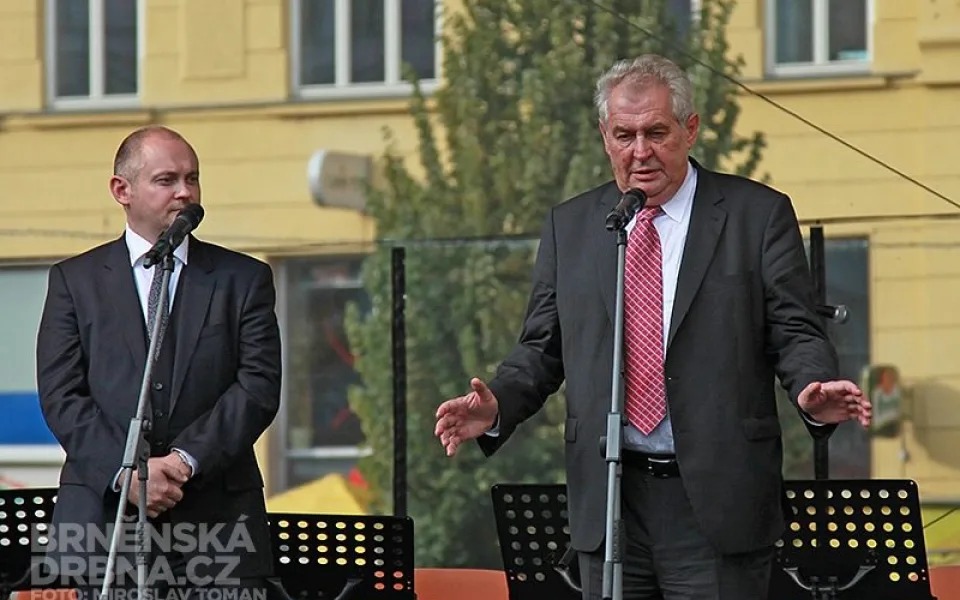 Prezident Miloš Zeman v Brně, foto: Brněnská Drbna