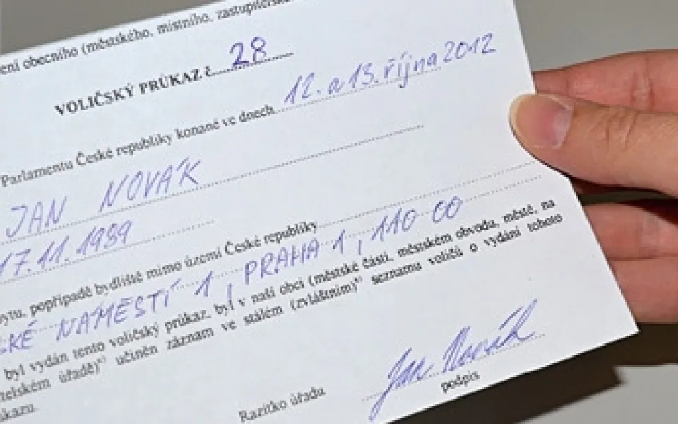 Ilustrační foto, foto: volicskyprukaz.cz