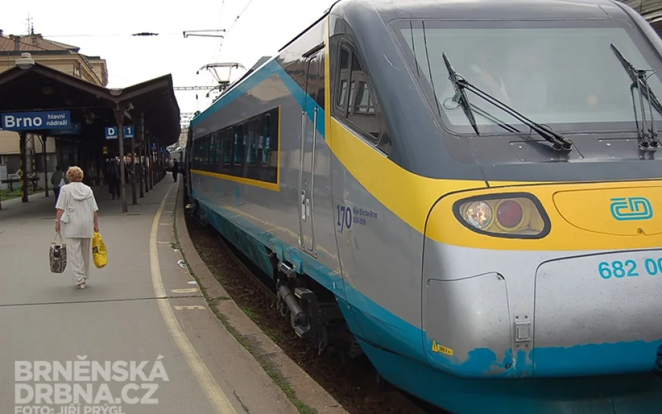 Pendolino na brněnském Hlavním nádraží, foto: Brněnská Drbna, Jiří Prýgl
