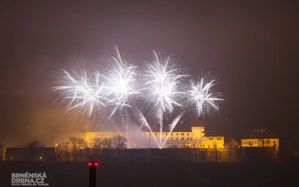 Ohňostroj na Špilberku, foto: Brněnská Drbna, Miroslav Toman