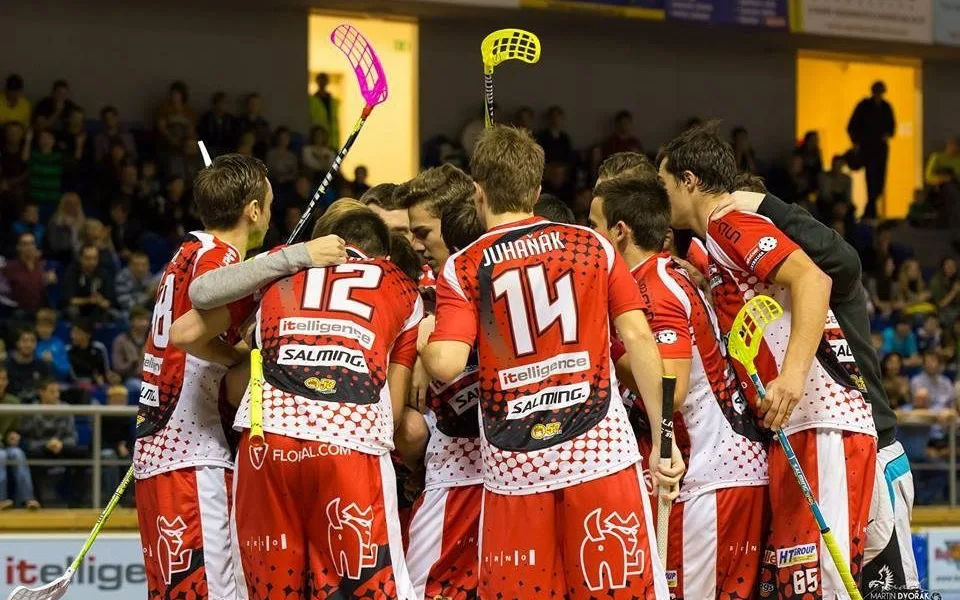 Radost florbalistů Bulldogs Brno. Zdroj: facebookové stránky Bulldogs Brno.