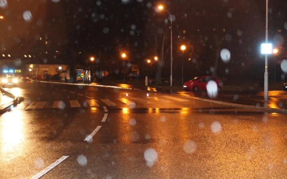 Na tomto přechodu řidič srazil chodce, foto: Policie ČR