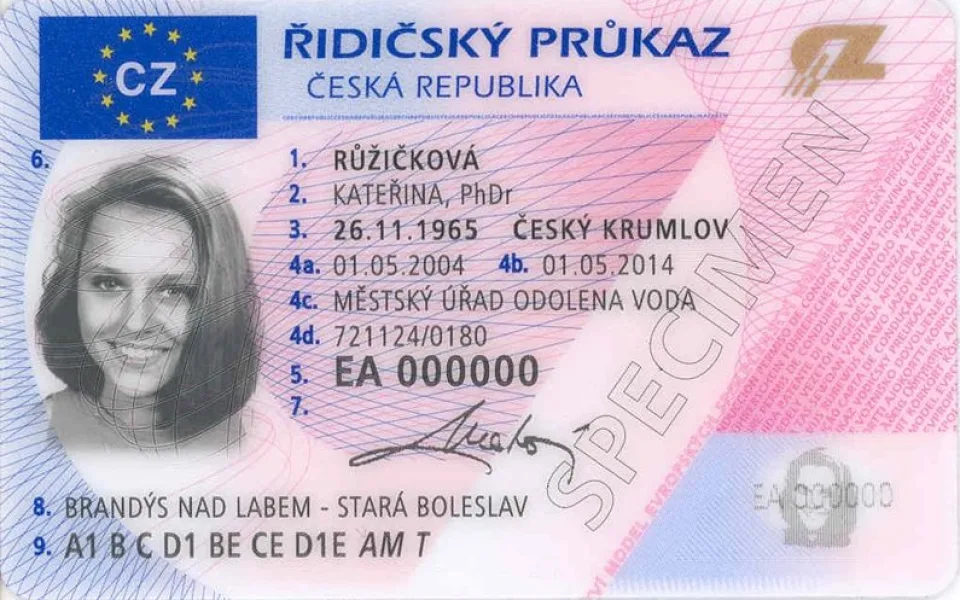 Řidičský průkaz, foto: Ministerstvo dopravy