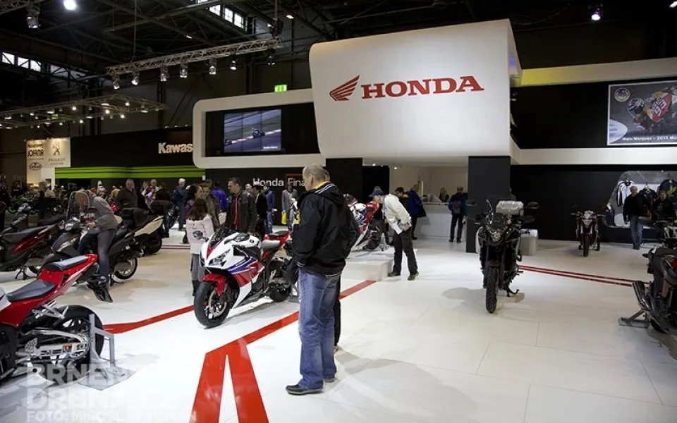 Expozice Hondy na brněnském Motosalonu, foto: Brněnská Drbna, Miroslav Toman