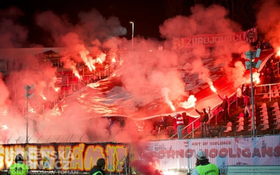 Fanoušci Zbrojovky Brno, foto: Brněnská Drbna, Miroslav Toman