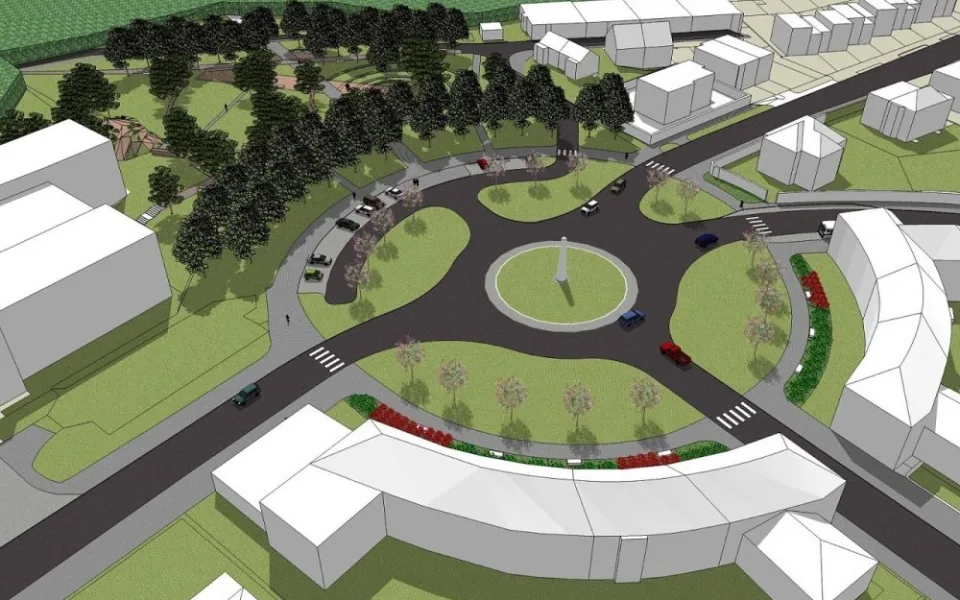 Vizualizace změn na Vaňkově náměstí na Žlutém kopci, vizualizace: P. P. Architects