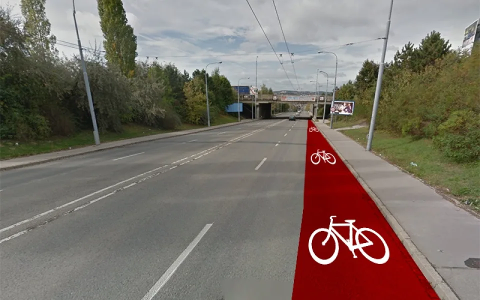 Olomoucká ulice, foto: Google Maps, Brněnská Drbna
