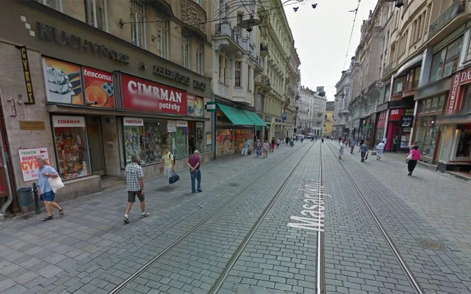 Masarykova ulice v Brně, foto: Google maps