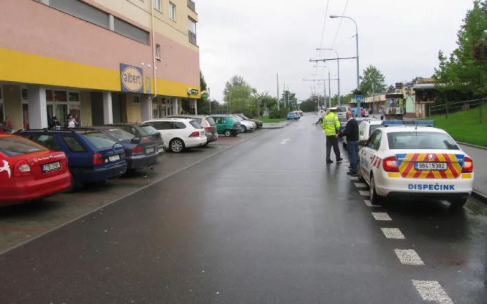 První nehoda se stala na Pálavském náměstí, foto: Policie ČR