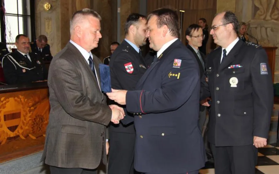 Ředitel jihomoravské policie oceňoval