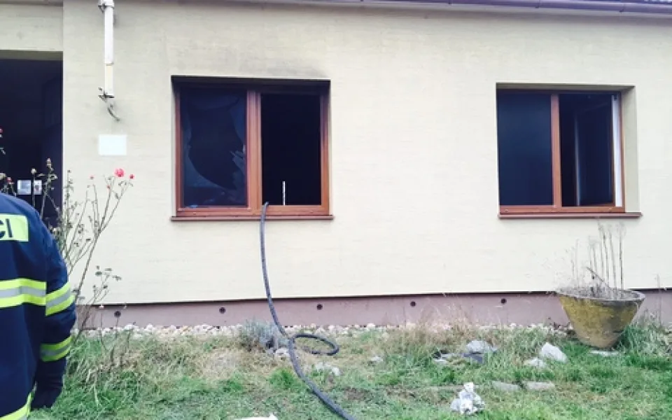 Požár rodinného domku