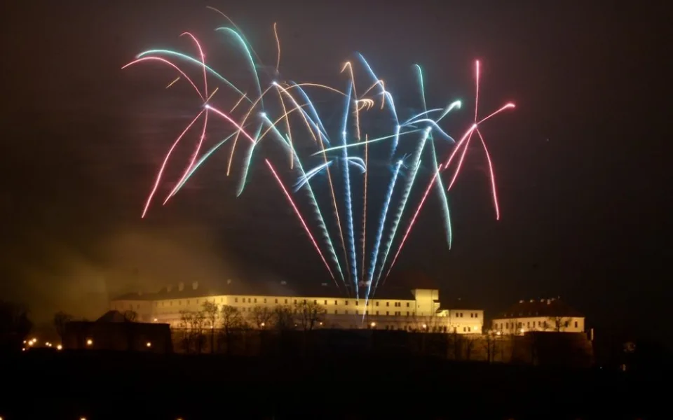 novoroční ohňostroj