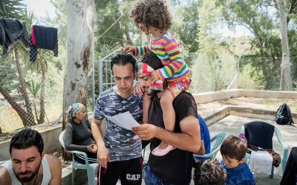 Syrští uprchlíci v táboře na řeckém ostrově Leros, foto: MSF