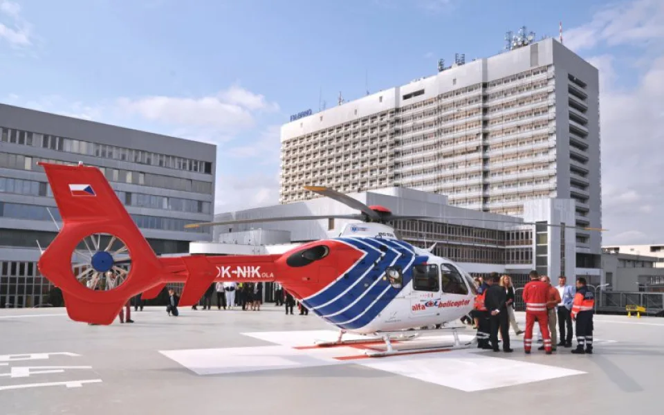 FN Brno má nový heliport, foto: fnbrno.cz