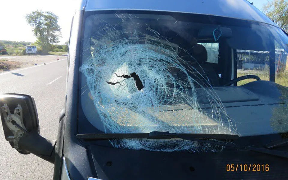 Následky srážky dodávky s cyklistou