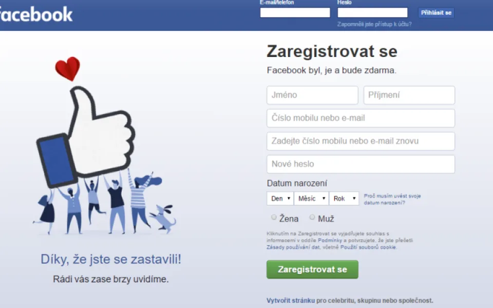 Facebook, ilustrační foto