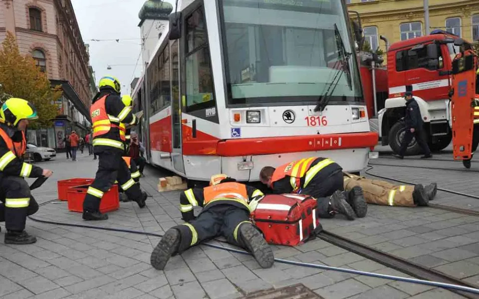 Dnešní cvičení hasičů, zdroj: MMB
