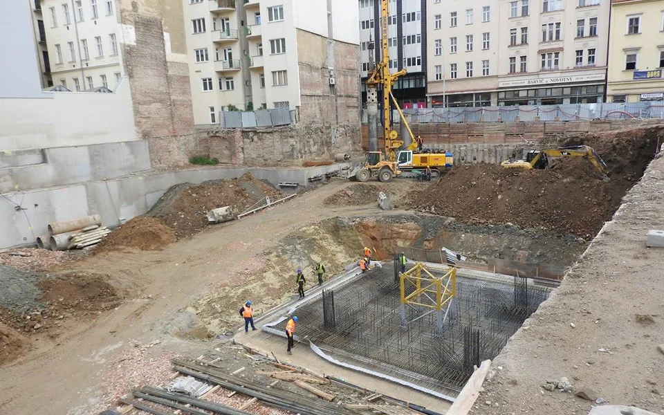Staveniště koncertního sálu, zdroj: Facebook Sál pro Brno