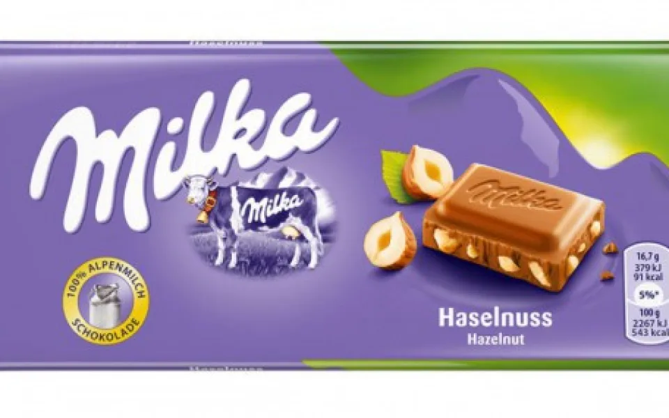 Milka s lískovými oříšky, Zdroj: Mondelez Czech Republic