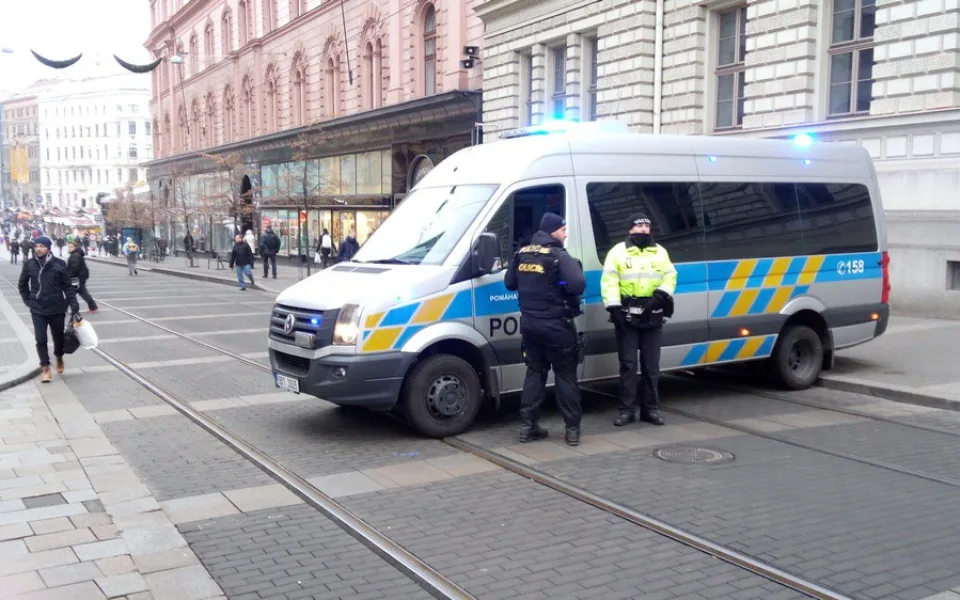 Policisté hlídkují v brněnském centru, autor: Martin Šeda
